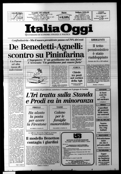 Italia oggi : quotidiano di economia finanza e politica